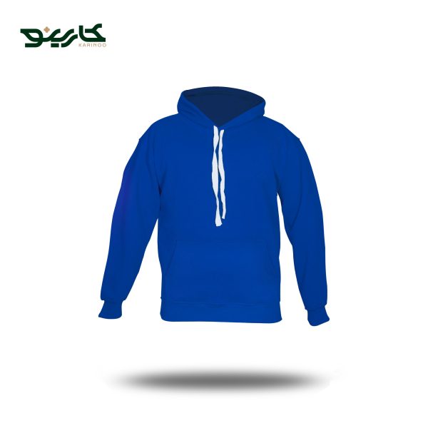 هودی آبی کاربنی ساده