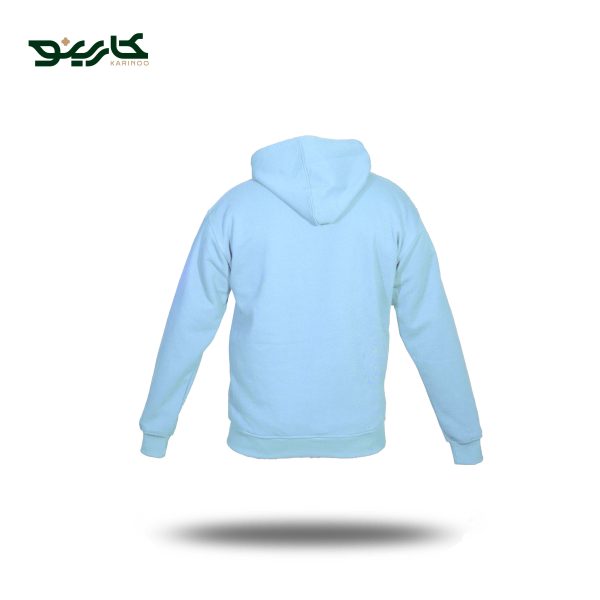 هودی آبی کمرنگ ساده