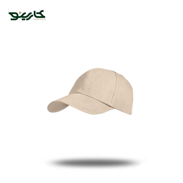 کلاه کپ کتان رنگ کرم