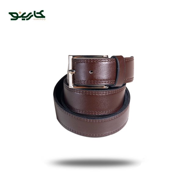 کمربند چرمی قهوه ای